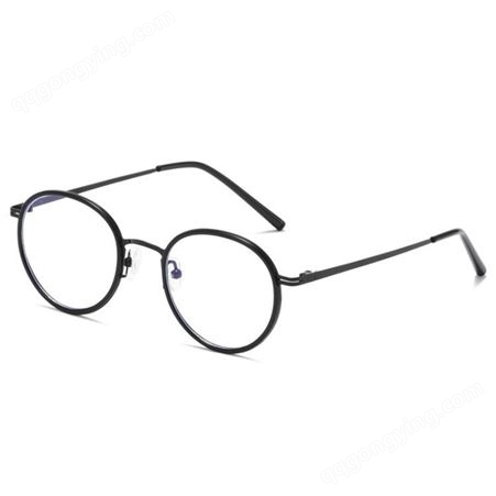 超轻复古薄钢金属眼镜女小圆框韩版文艺男可配近视度数眼镜防蓝光