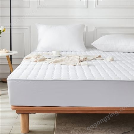 酒店客房布草 宾馆夹棉羽丝棉床笠保护垫 床上用品床垫保护套 团购