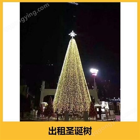 圣诞树展览 精致的灯光装饰 特点明确 主题鲜活