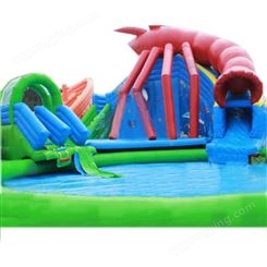 冠梁 大型水上乐园 龙虾戏水滑梯 水池组合 移动滑梯戏水池